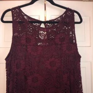 Burgundy Robbie Bee evening dress